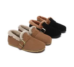 AUSTRALIAN SHEPHERD® UGG Slippers Women Shearling Lined Suede Mona