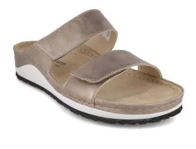 Berkemann Women Velcro Sandals 'Sirena', bronze-shiny