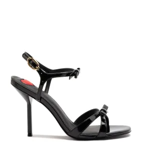 Brooks Sandal In Black Patent Leather