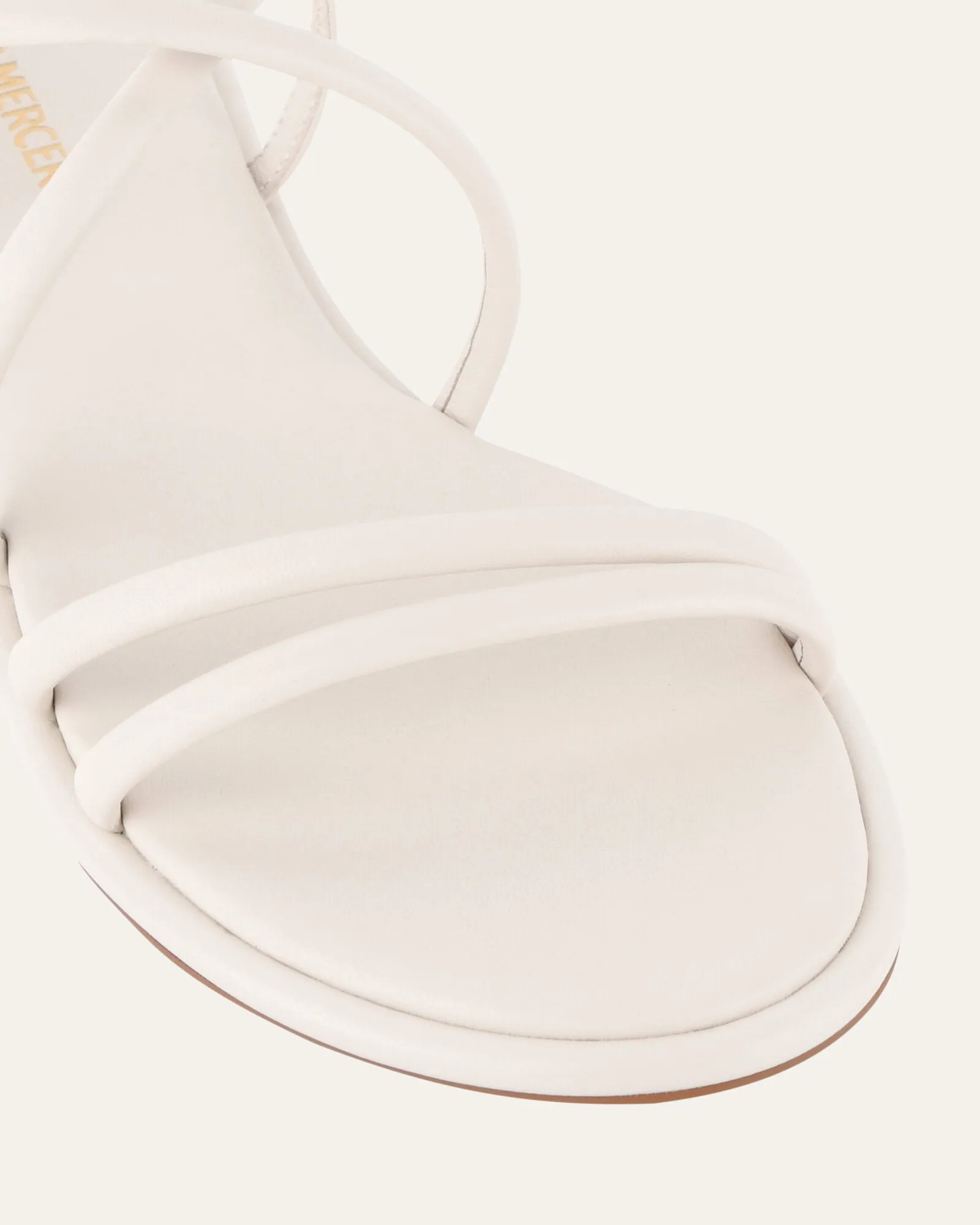 CATALINA FLAT SANDALS OFF WHITE LEATHER