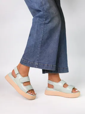 Eudora Green Flatform Heels