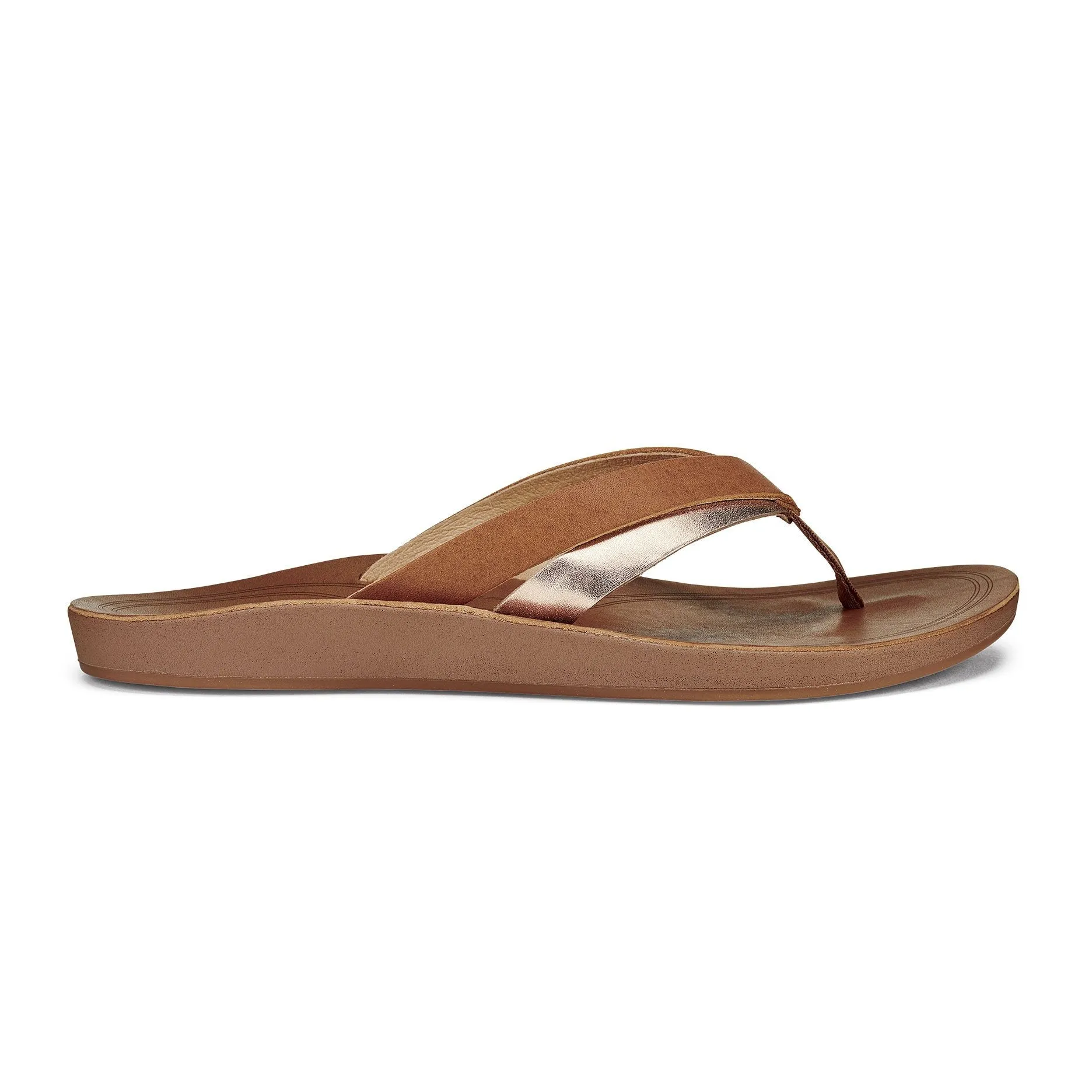 OluKai Women's Kaekae Sandals - Sahara/Bubbly