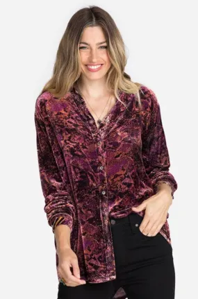 Scarlet Cobra Velvet Oversized Shirt - Multi