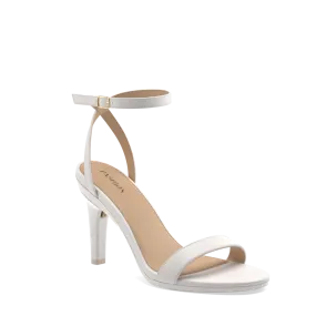 The Brenna - White Leather   Stiletto Heel Kit 4 White