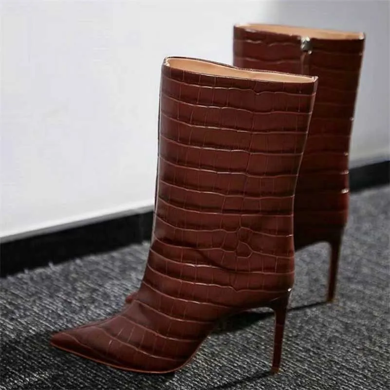 Women Pointed Toe Stiletto Ankle Boots